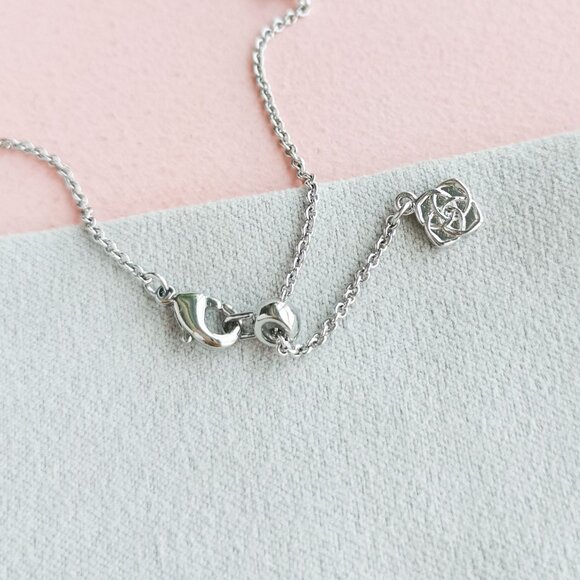 Kendra Scott Rosalie White CZ Silver Tennis Bracelet - Picture 3 of 3